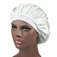 thumbnail image 1 of Satin Sleep Cap for Women Adjustable Elastic Night Bonnet with Wide Band Soft Comfortable Hair, 1 of 1