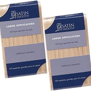 Satin Smooth Large Applicators 100 Pc Sticks - Pack of 2