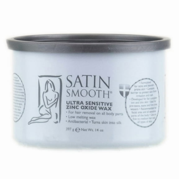 Satin Smooth Natural Pure and Simple Wax ( Ultra Sensitive Zinc Oxide - 14 oz)