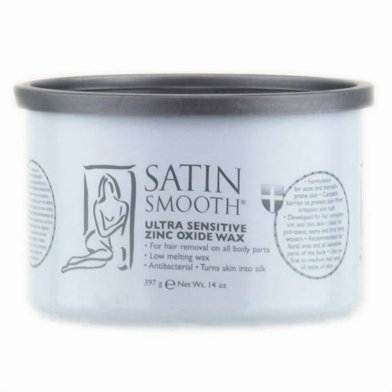 Satin Smooth Natural Pure and Simple Wax ( Ultra Sensitive Zinc Oxide - 14 oz)