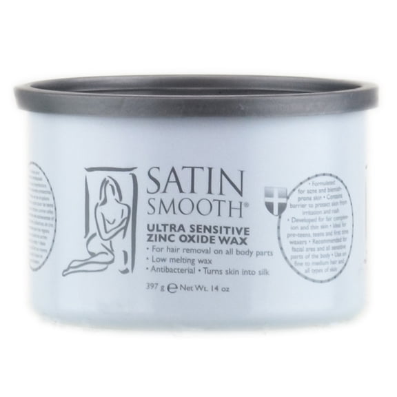 Satin Smooth Natural Pure and Simple Wax ( Ultra Sensitive Zinc Oxide - 14 oz)