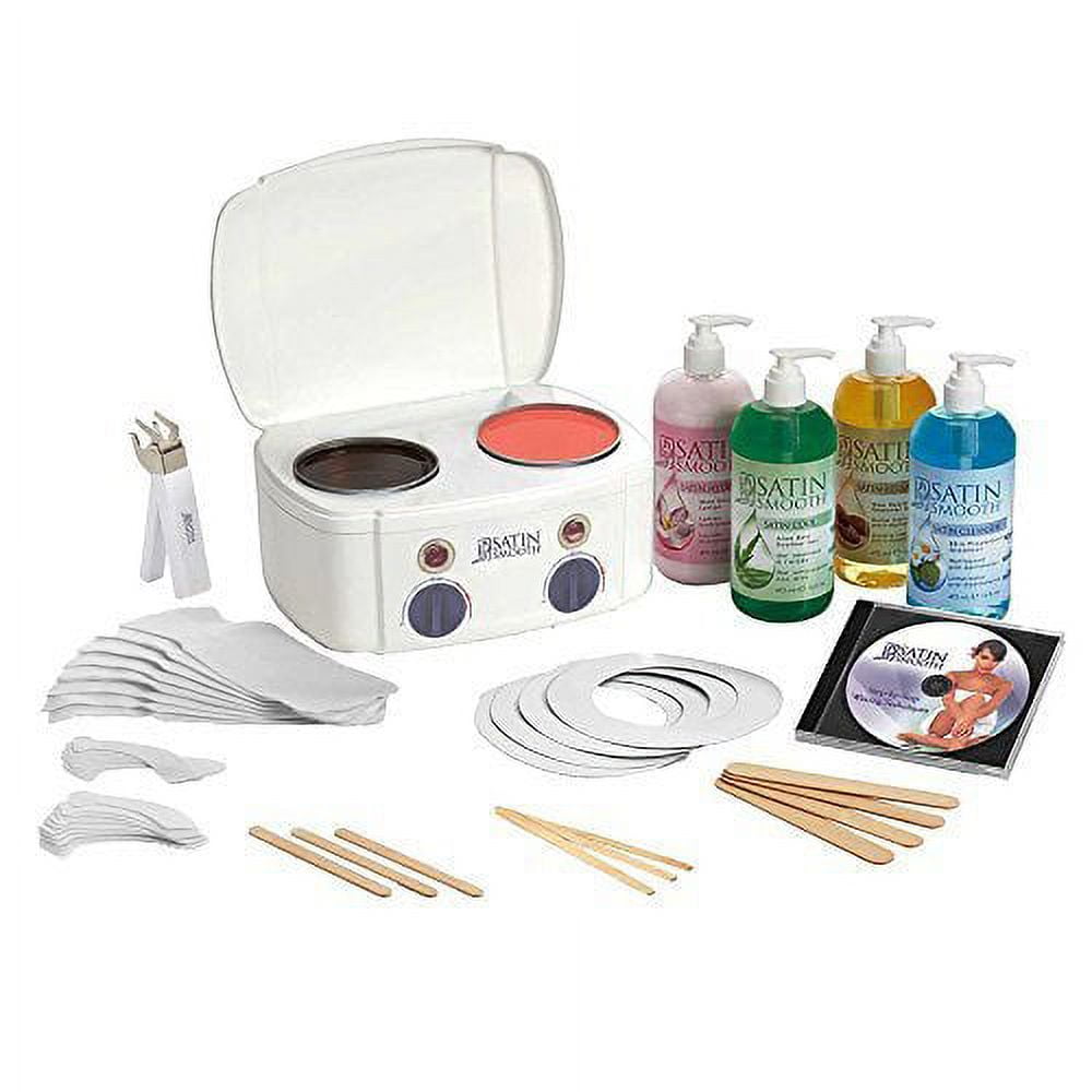 Satin Smooth Professional Double Wax Warmer & Epilating Wax Kit