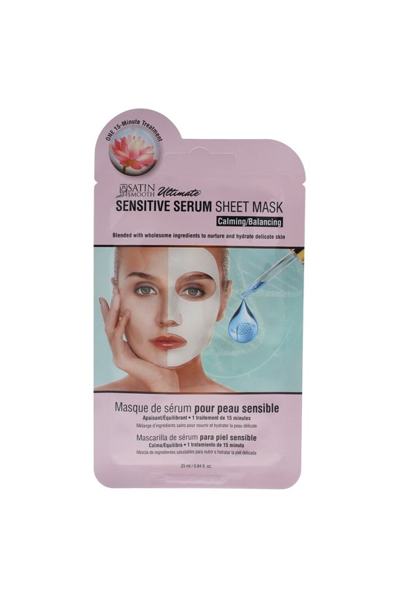 Sensitive Serum Sheet Mask by Satin Smooth for Unisex - 0.84 oz Mask