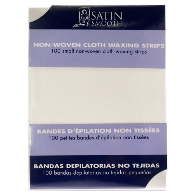 Satin Smooth Small NonWoven Cloth Waxing Strips 100 Pc Strips