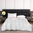 thumbnail image 1 of Satin Summer Quilt Lightweight Air Conditioning Blanket, Double-Sided Reversible Thin Comforter, Machine Washable Cooling Bedspread for All Season, 1 of 6