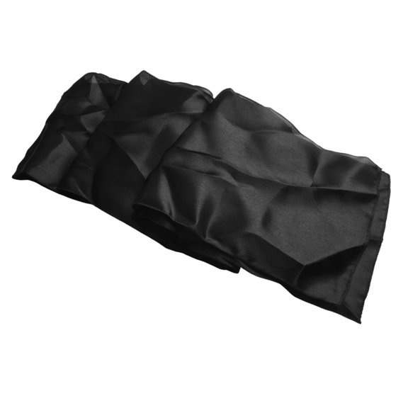 Satin Table Runner Table Cloth 27X275Cm For Banquet Wedding Party Decoration Black YIWEI