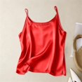 thumbnail image 1 of Satin Tank Tops for Women Silky Camisoles Breathable Spaghetti Strap Crew Neck Pullovers, 1 of 8