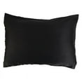 thumbnail image 1 of Satin Toddler Pillow Cases, Travel Pillow Covers Set of 1, Zipper Closure, Super Soft and Luxury, 20''x 29",Black, 1 of 7