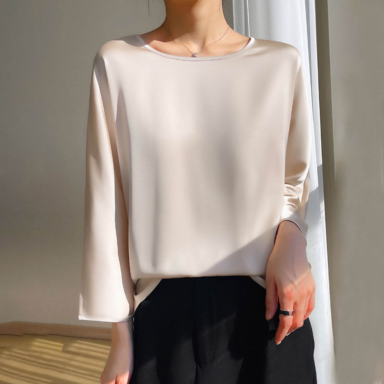 rose gold satin top