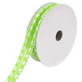 thumbnail image 1 of Satin Weaved Crochet Ribbon with Scalloped Edge, Lime, 7/8-Inch, 10-Yards, 1 of 1