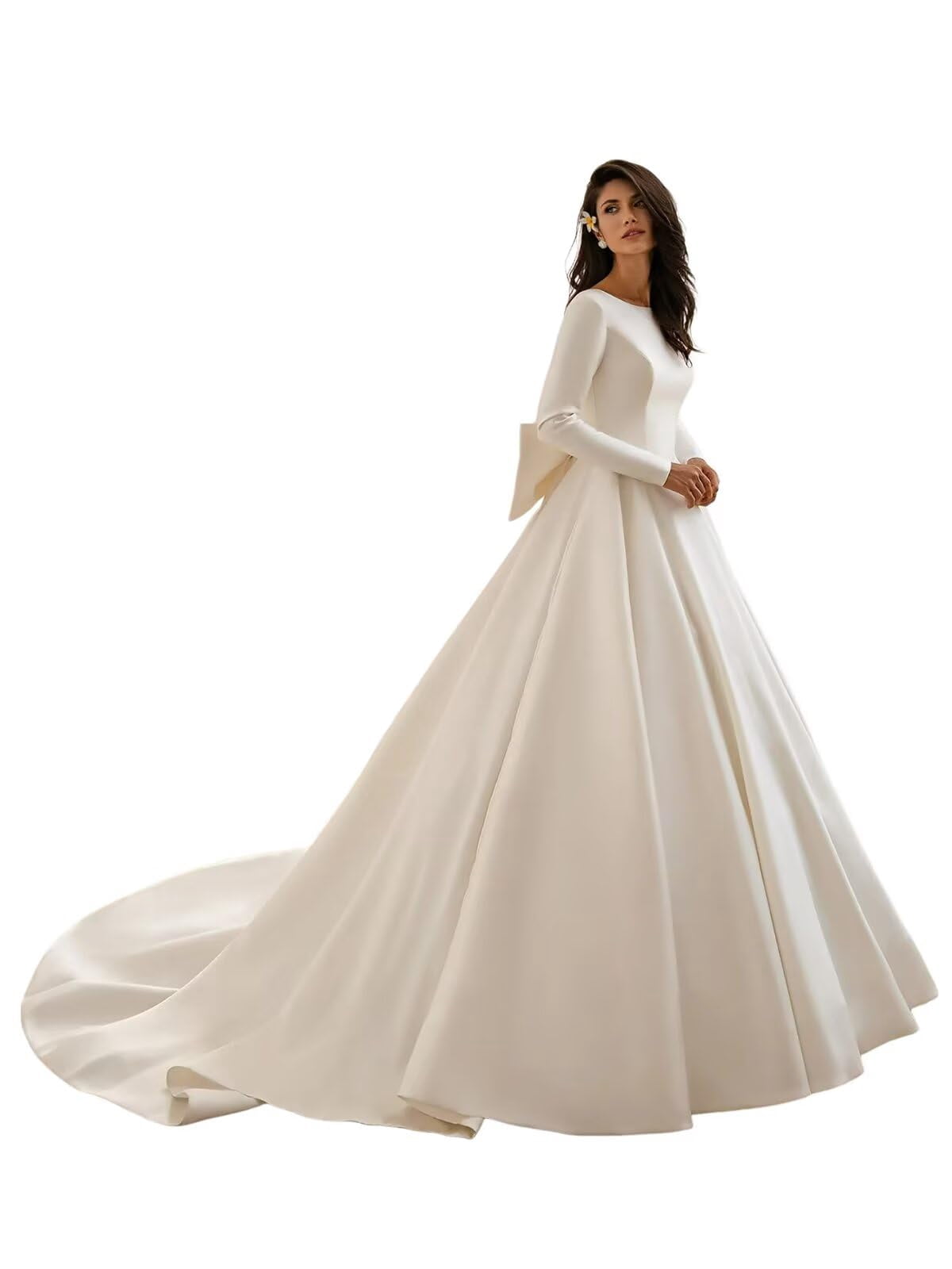 Long Sleeve White Mermaid Wedding Dress Long Sleeve White Mermaid Wedding Dress