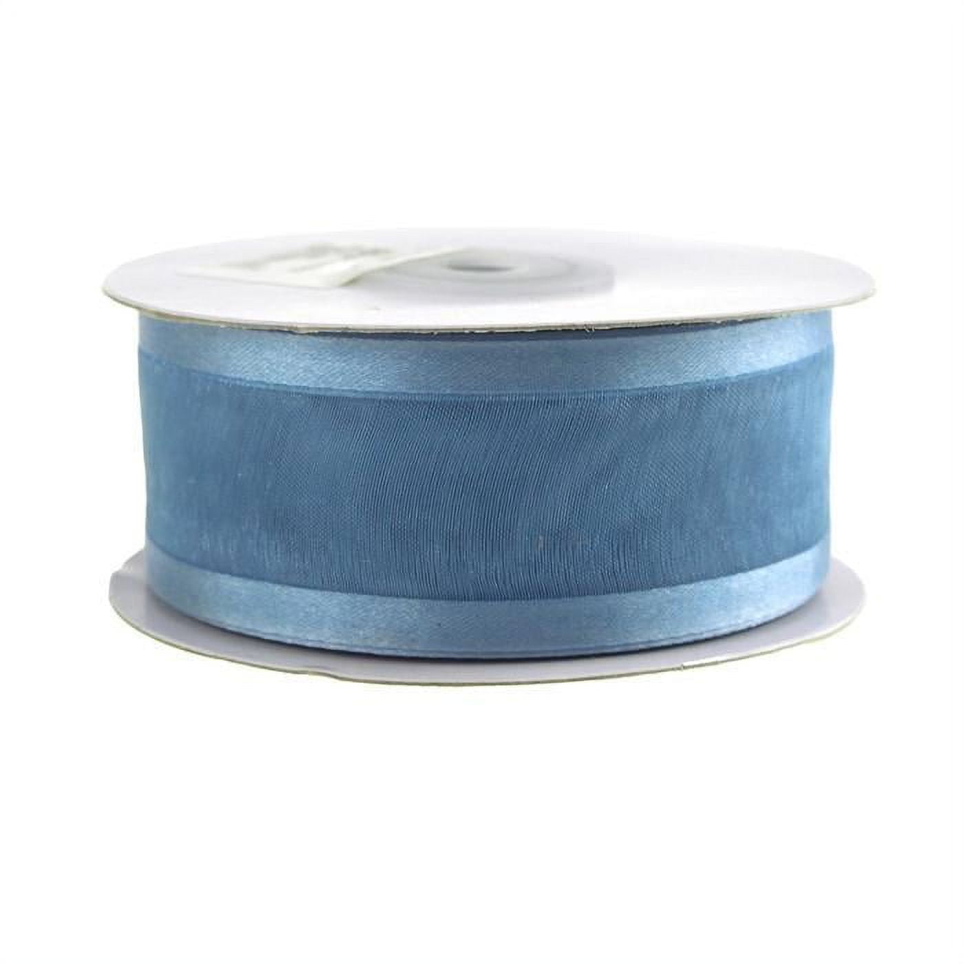 Single Face Satin Ribbon, 1-1/2-Inch, 50 Yards, Antique Blue