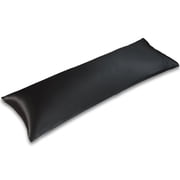 LIFCOM Satin Pillowcase Set of 1 for Hair and Skin, Silky Body Pillow Case with Envelope Closure ,20"×54", Black