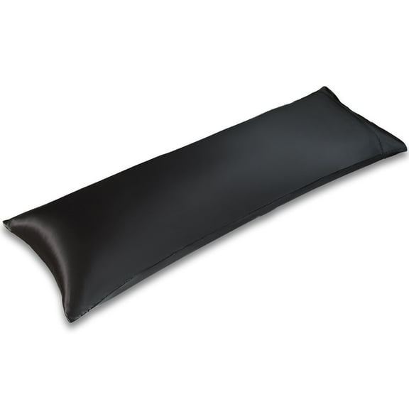 LIFCOM Satin Pillowcase with Envelope Closure,Body, Black,(1 Count)