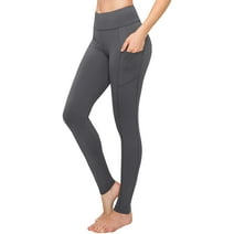 Satina High Waisted Leggings with Pockets Super Soft | Reg & Plus Size (Plus Size, Charcoal)