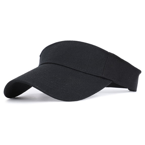 Satingcolo 1 Piece of Sun Visors for Women and Men Adjustable Sports Visor Stylish Sun Hat for Golf,Black One Size