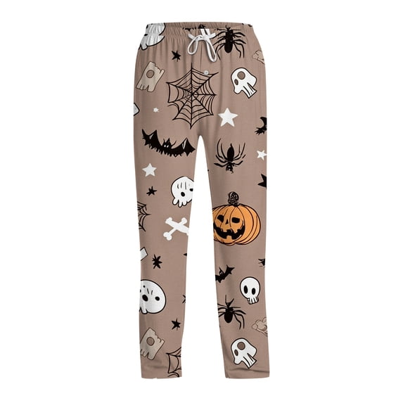 Satingcolo Funny Mens Pajama Pants Sleepwear Lightweight Novelty Lounge Pants Pj Bottoms with Elastic Waist Drawstring