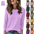 thumbnail image 1 of Satingcolo Long Sleeve Sweaters for Women Oversized Knitwear Crewneck Pullover | Fall Tops for Women,Winter Clothes,Fall Sweaters,Womens Tops, 1 of 6