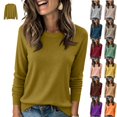 thumbnail image 1 of Satingcolo Long Sleeve Sweaters for Women Oversized Knitwear Crewneck Pullover | Fall Tops for Women,Winter Clothes,Fall Sweaters,Womens Tops, 1 of 7
