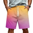 thumbnail image 1 of Satingcolo Men's Baggy Sweat Shorts Fleece Lounge Shorts Casual Lightweight Drawstring Y2k Loose Fit Shorts Cyan S, 1 of 5