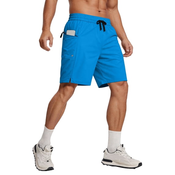 Satingcolo Men's Quick Dry Swim Trunks Board Shorts with Zipper Pockets Beach Shorts Bathing Suits for Men
