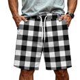 thumbnail image 1 of Satingcolo Men's Soft Daily Wear Shorts Elastic Mid Waist Summer Fall Outfits Jogging Athletic Shorts Work Out Trunks With Pockets Black S, 1 of 4