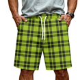 thumbnail image 1 of Satingcolo Men's Soft Daily Wear Shorts Elastic Mid Waist Summer Fall Outfits Jogging Athletic Shorts Work Out Trunks With Pockets Green 2XL, 1 of 5