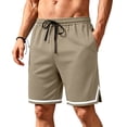 thumbnail image 1 of Satingcolo Mens 11" Gym Basketball Quick-Dry Shorts with Zipper Pockets - Quick Dry Lightweight Mesh Athletic Shorts for Workout Running, 1 of 6