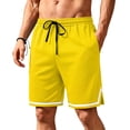 thumbnail image 1 of Satingcolo Mens 11" Gym Basketball Quick-Dry Shorts with Zipper Pockets - Quick Dry Lightweight Mesh Athletic Shorts for Workout Running, 1 of 6