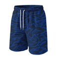 thumbnail image 1 of Satingcolo Mens Mesh Camo Graphic Shorts Vintage Designer Workout Shorts Casual Cool Streetwear Waist Pants Dark Blue M, 1 of 6