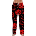 thumbnail image 1 of Satingcolo Mens Pajama Pants Halloween Funny Pajama Pants for Men with Drawstring Soft Printed Sleepwear Bottoms Sleep Lounge Pants, 1 of 7