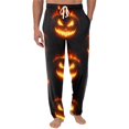 thumbnail image 1 of Satingcolo Mens Pajama Pants Red Bats Halloween, Cotton Soft Sleep Lounge Pj Bottoms with Pockets Drawstring, 1 of 6