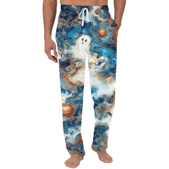Satingcolo Mens Pajama Pants Soft Lounge Sleep Pants lightweight Pajama Bottoms for Men with Drawstring Pockets
