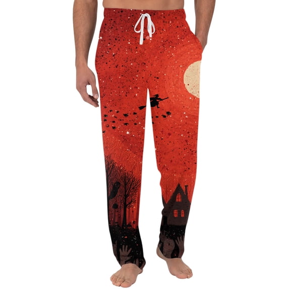 Satingcolo Mens Pajama Pants Soft Lounge Sleep Pants lightweight Pajama Bottoms for Men with Drawstring Pockets
