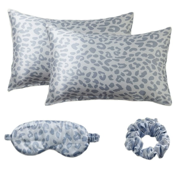 Satins Pillowcase EyeMa--and Hair Scrunchie Set Perfect for Relaxation and Hair Health