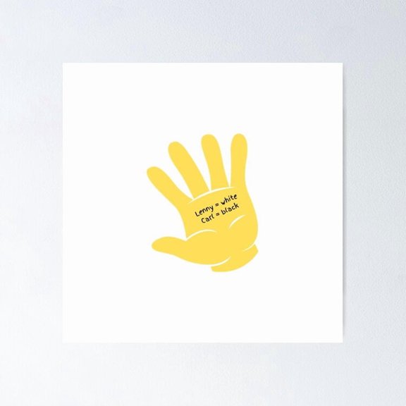 Satirical Animated Sitcom Workplace Friends Silhouette Wall Art Humorous Decor, Unframed Poster