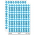 thumbnail image 1 of Satisfied Cat Kitty Headpat 200+ Round Stickers - Light Blue - Gloss Finish - 0.50" Size, 1 of 3