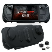 Satisfye - StylthGrip Bundle, Compatible With The Steam Deck & OLED. Bundle Includes StylthGrip, Hard Shell Cover, RYZE Thumbpads and Rubbers 2+2 & StylthGlass Pro Screen Protector