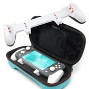 Satisfye - ZenGrip Go Slim Bundle Lite ، الملحقات المتوافقة مع Nintendo Switch Lite - تتضمن الحزمة Grip Lite و Slim Case. BONUS 2 Thumbsticks الفيروز