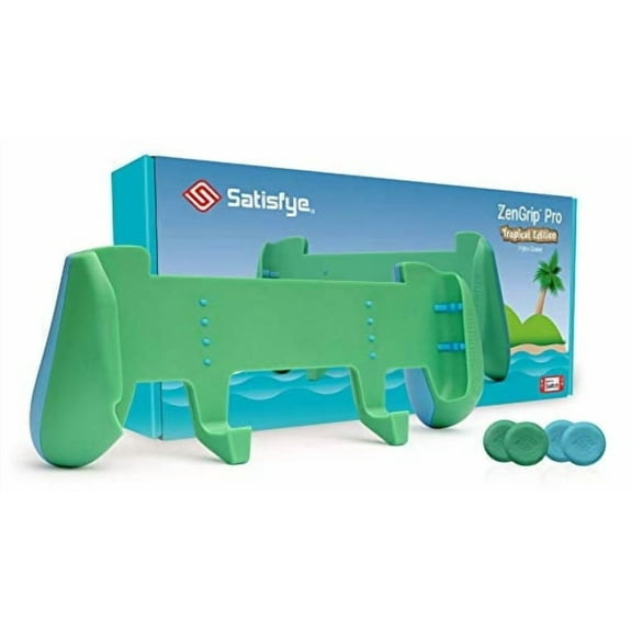 Satisfye - ZenGrip Pro Gen 3 OLED, a Switch Grip Compatible with Nintendo Switch - Comfortable & Ergonomic Grip, Joy Con & Switch Control. #1 Switch Accessories Designed for Gamers (Green)