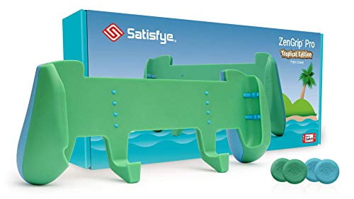 Satisfye - ZenGrip Pro Gen 3 OLED, a Switch Grip Compatible with Nintendo Switch - Comfortable & Ergonomic Grip, Joy Con & Switch Control. #1 Switch Accessories Designed for Gamers (Green)