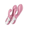 thumbnail image 1 of Satisfyer Air Pump Bunny 2 Rabbit Vibrator with Inflatable Shaft - G-Spot and Clitoris Stimulation, Vibrating Dildo, Clit Stimulator, 12 Powerful Vibration Programs - Waterproof, Rechargeable, 1 of 6