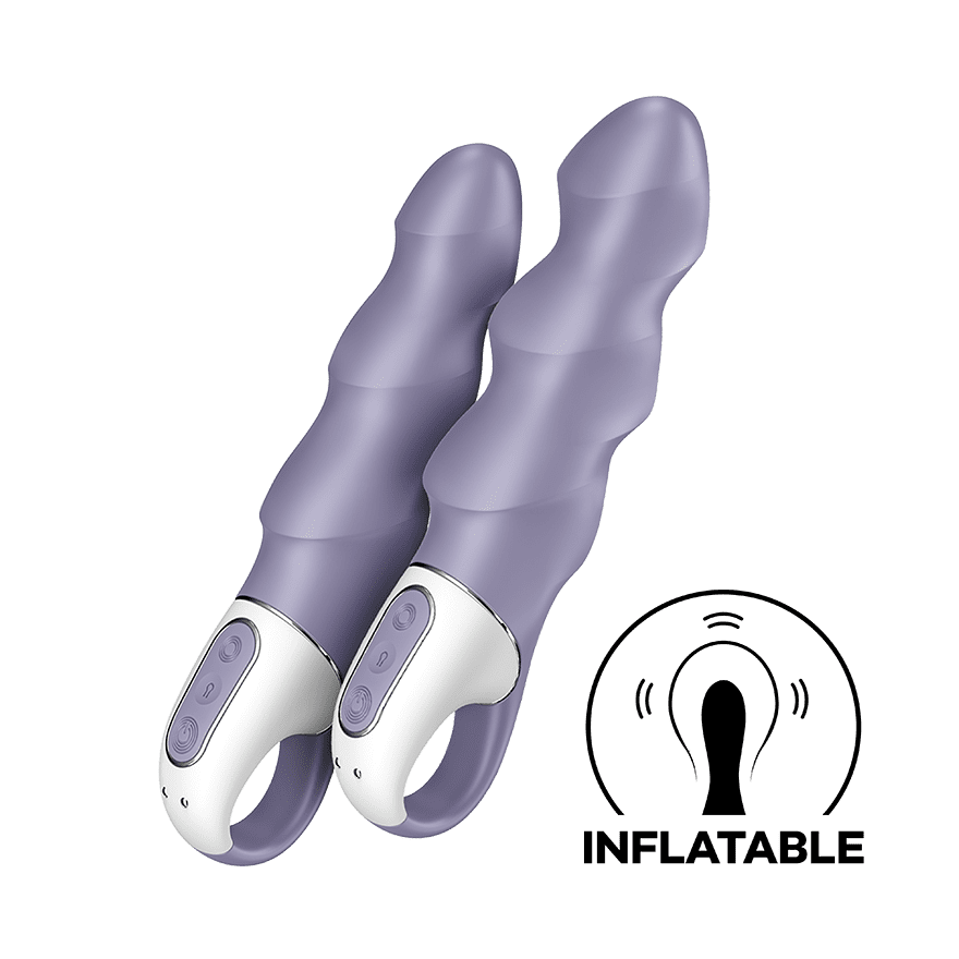 Satisfyer Air Pump Vibrator 1 | Inflatable Vibrator | G-spot Vibrator | G-spot Stimulation | Adjustable Diameter | Skin-Friendly Silicone | 12 Vibration Programs | Rechargeable Battery