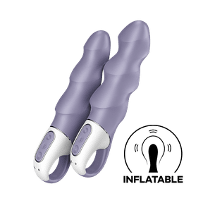 Satisfyer Air Pump Vibrator 1 | Inflatable Vibrator | G-spot Vibrator | G-spot Stimulation | Adjustable Diameter | Skin-Friendly Silicone | 12 Vibration Programs | Rechargeable Battery