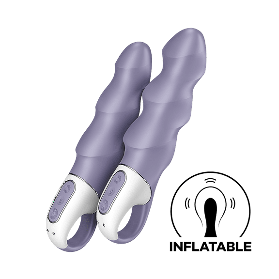 Satisfyer Air Pump Vibrator 1 | Inflatable Vibrator | G-spot Vibrator | G-spot Stimulation | Adjustable Diameter | Skin-Friendly Silicone | 12 Vibration Programs | Rechargeable Battery
