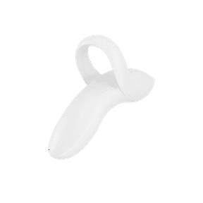 Satisfyer Bold Lover | Versatile Finger Vibrator | 12 Vibration Programs | Clitoral Stimulation | Waterproof (IPX7) | Rechargeable Battery | Skin-Friendly Silicone (White)