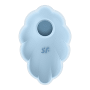 Satisfyer Cloud Dancer | Air Pulse Technology | 11 Pressure Wave & 12 Vibration Settings | Waterproof (IPX7) | Rechargeable Battery | Skin-Friendly Silicone (Blue)