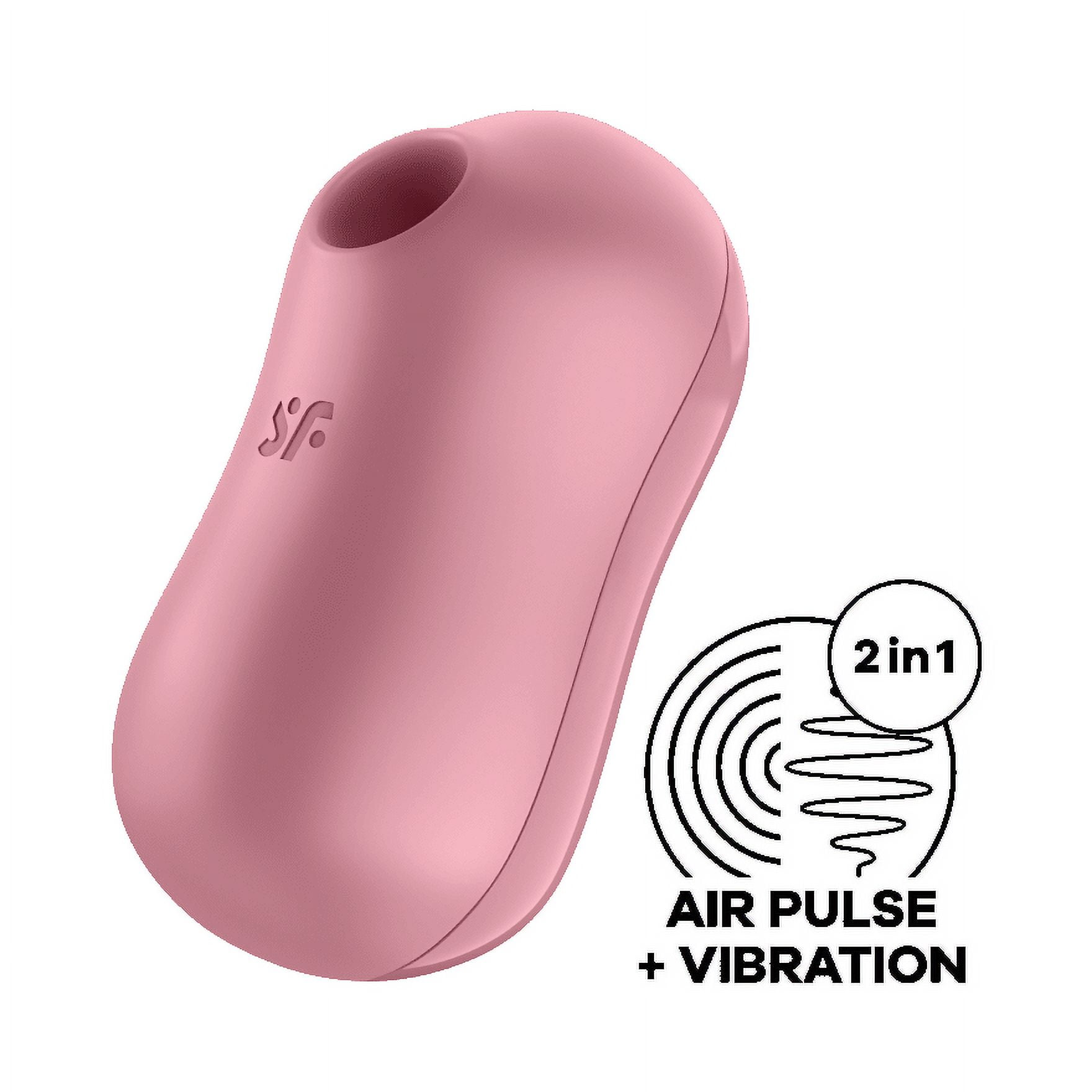 Satisfyer Cotton Candy Air-Pulse Vibrator with Clitoral Stimulation -  Clitoris Sucking Dildo + Vibration - Adult Sex Toy, Female Pleasure Device