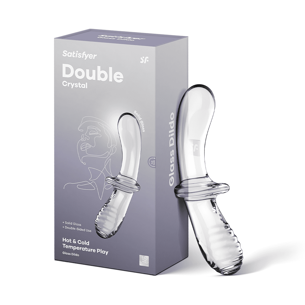 Satisfyer Double Crystal | Glass Dildo | Hot & Cold Temperature Play | Double-Ended| 2 Textured Shafts | Vaginal, Clitoral and Anal Stimulation | Unisex (Transparent) - Walmart.com Satisfyer Double Crystal | Glass Dildo | Hot & Cold Temperature Play | Double-Ended| 2 Textured Shafts | Vaginal, Clitoral and Anal Stimulation | Unisex (Transparent) - Walmart.com