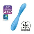 thumbnail image 1 of Satisfyer G-Spot Flex 4+ Vibrator with App Control - G-Spot and Clitoris Stimulation, Rabbit Vibe, Vibrating Dildo, Bendable Shaft, Sex Toy - Compatible with Satisfyer App, Waterproof, Rechargeable, 1 of 5